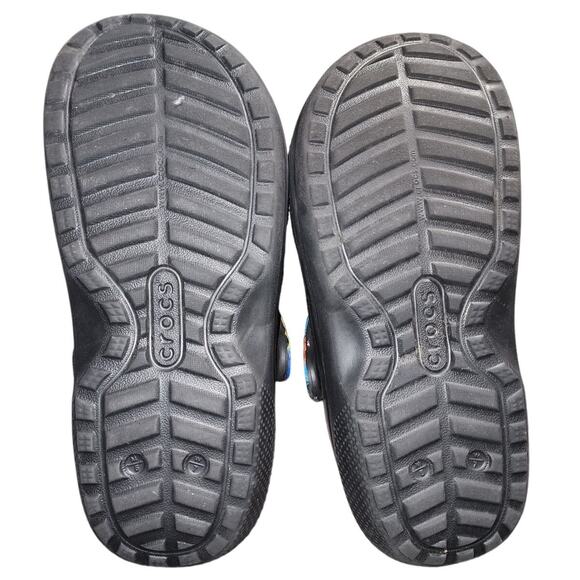 Crocs Classic Lined Spray Dye Rainbow Slip On Clog M6 W7 - Picture 7 of 7